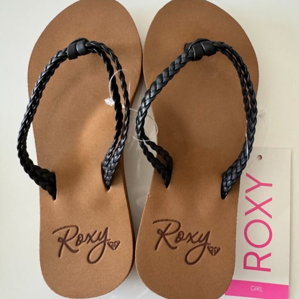 Black Roxy Girl's Costas II Size 12